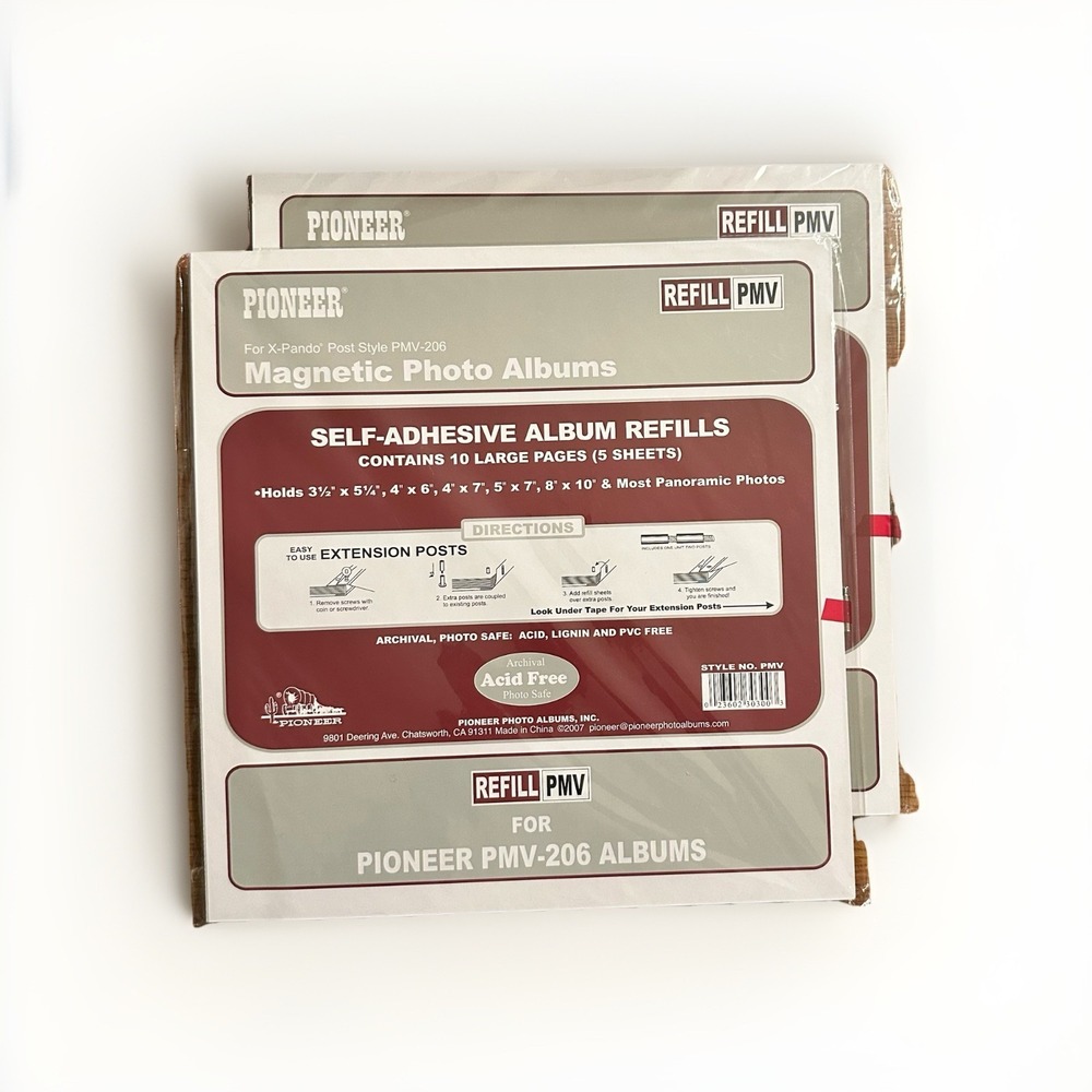 Pioneer Magnetic Photo Album Refill For X-Pando®‎ Post Style PMV-206 Album
